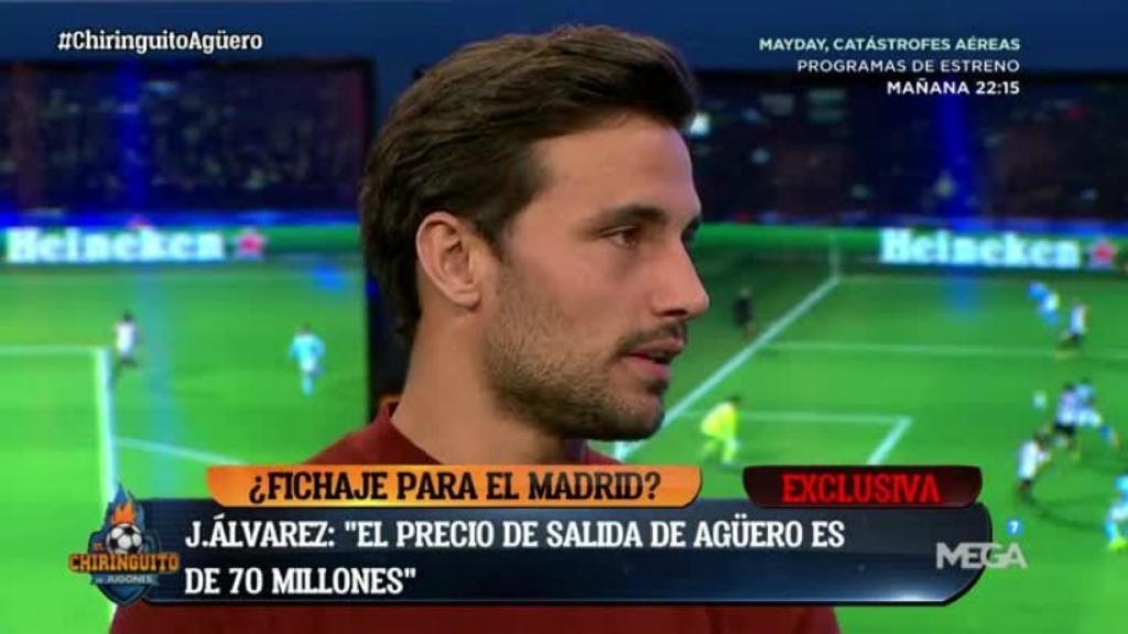 Jaime Astrain en El Chiringuito. Foto: Twitter (@elchiringuitotv)