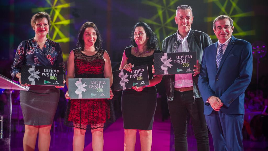 Algunos de los premiados durante el evento.