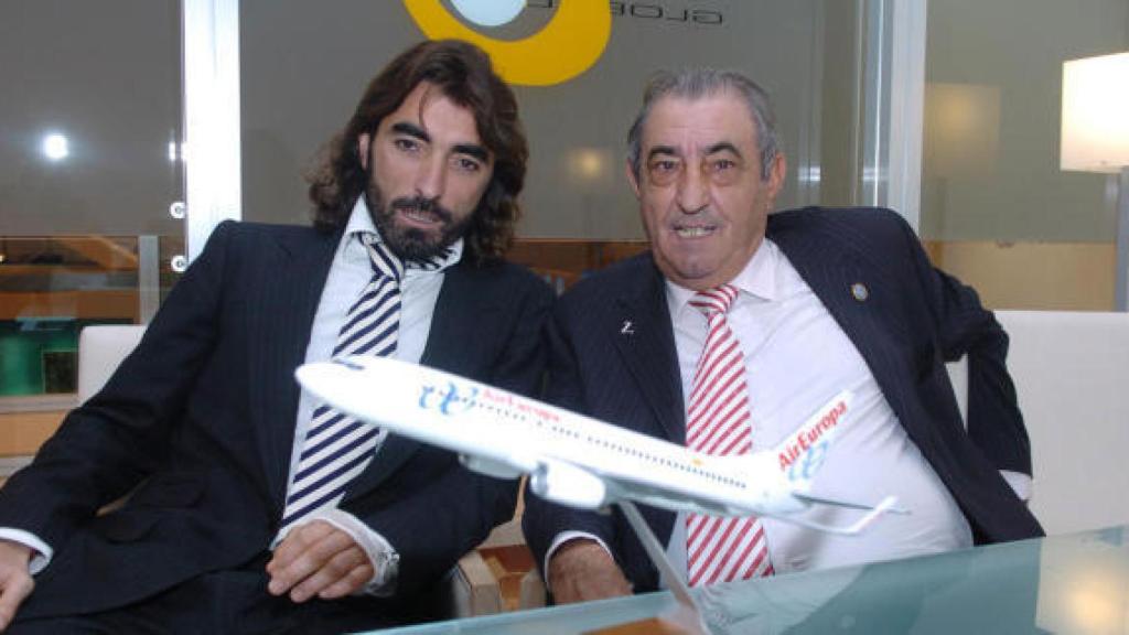 Javier Hidalgo y su padre, presidente de Globalia, Juan José Hidalgo.