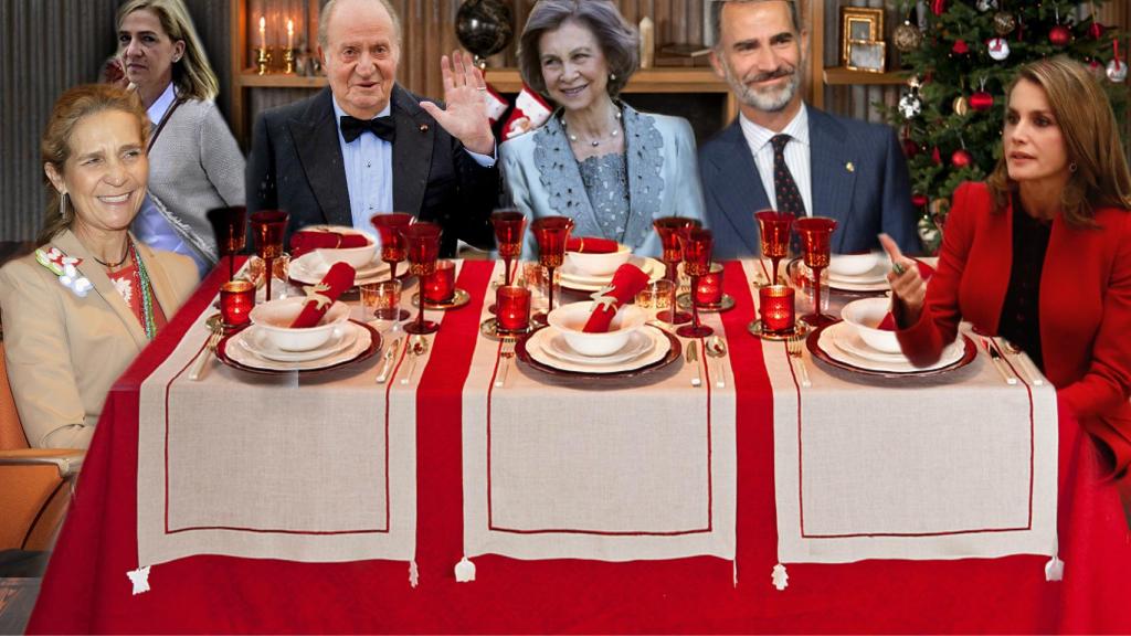 Montaje de la Familia Real esta Nochebuena.