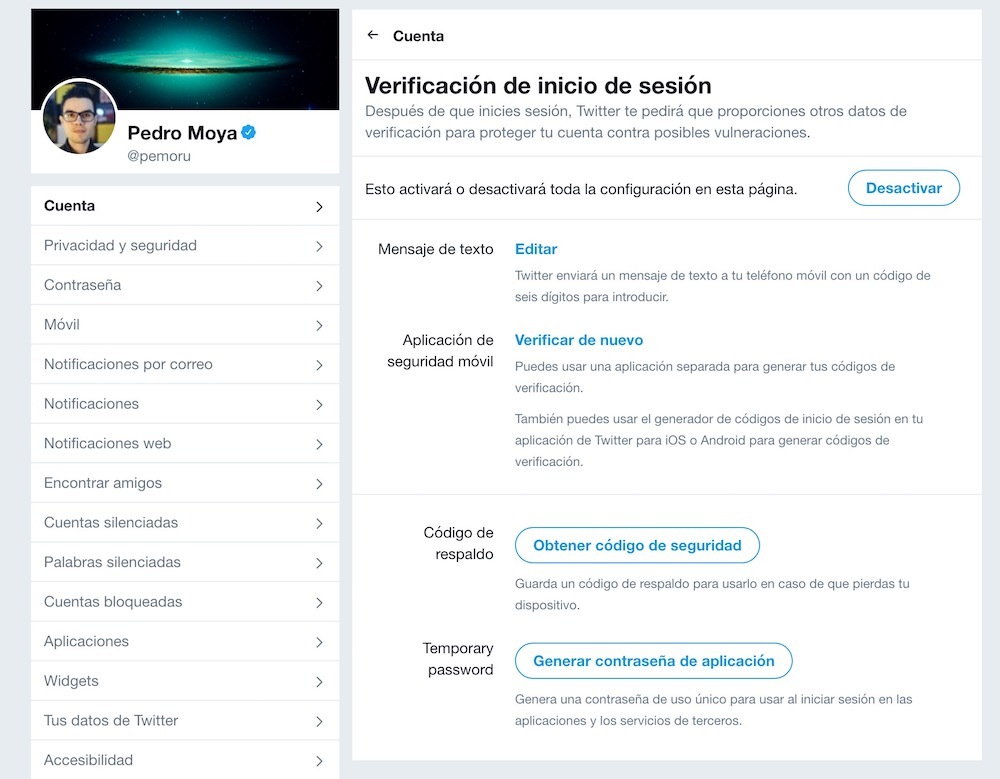 twitter seguridad