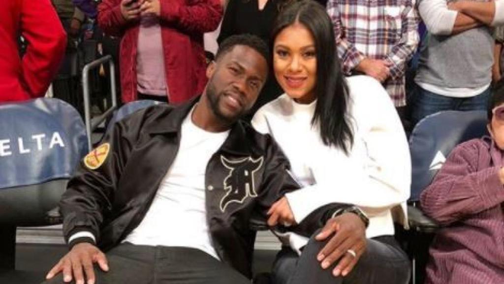 Kevin Hart y su pareja Enikon Hart.