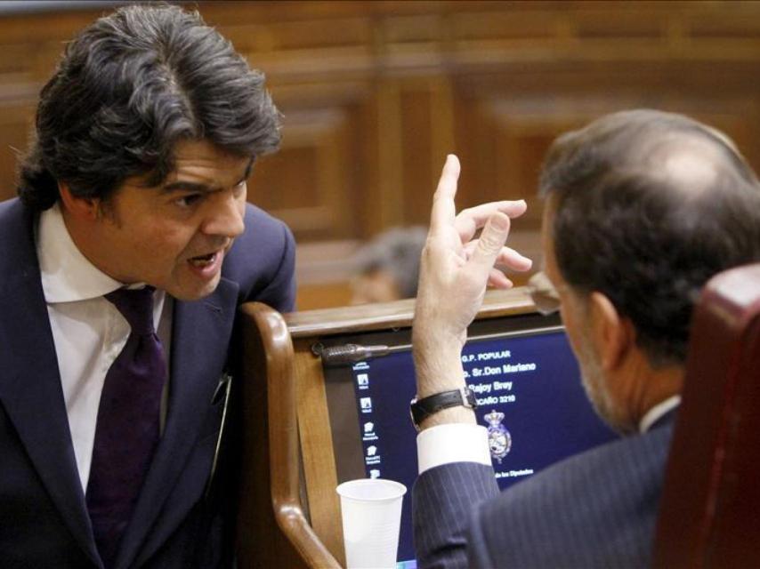 El exjefe de gabinete del presidente, Jorge Moragas, con Mariano Rajoy.
