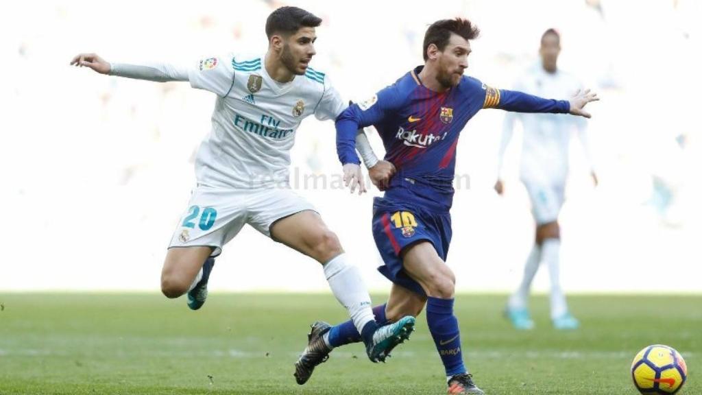 Asensio contra Messi