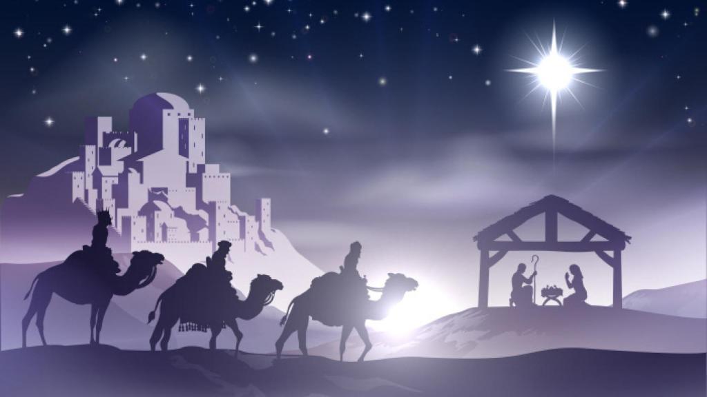 Representación de la estrella que guió a los reyes magos.