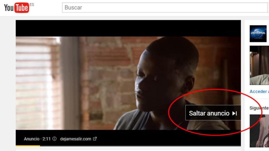 saltar anuncio youtube