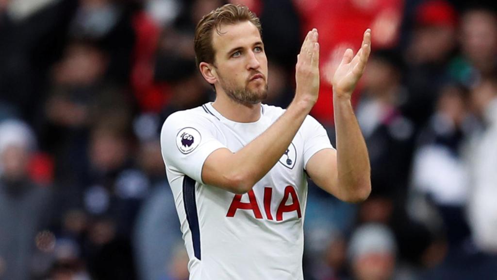 Harry Kane tras su triplete.