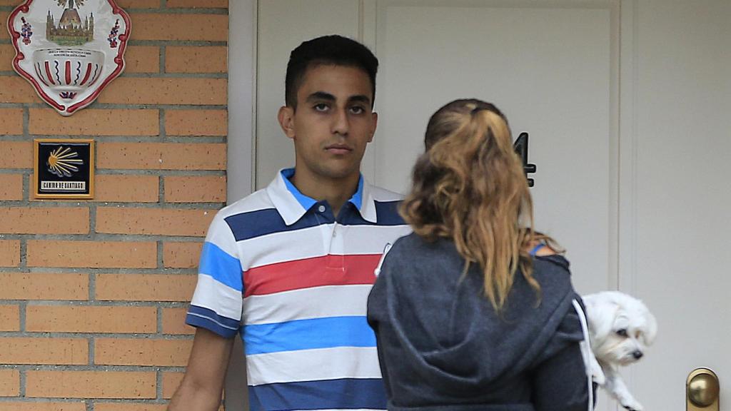 Andrea y su amigo Isma.