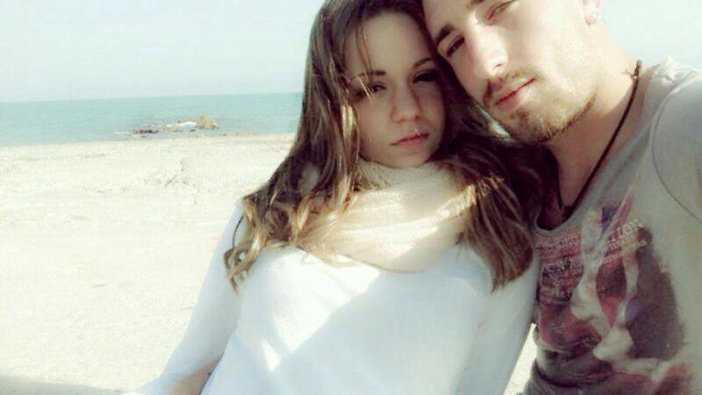 Andrea Carballo y Víctor al principio de su relación.