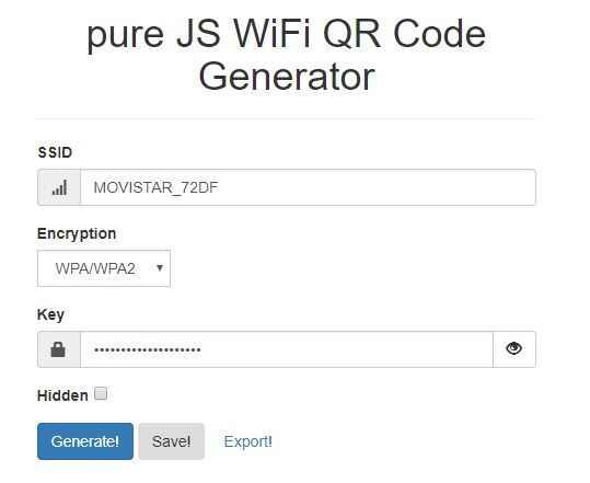 crear codigo qr clave wifi