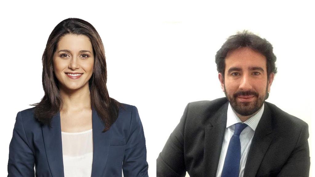 Inés Arrimadas y su marido Xavier Cima.