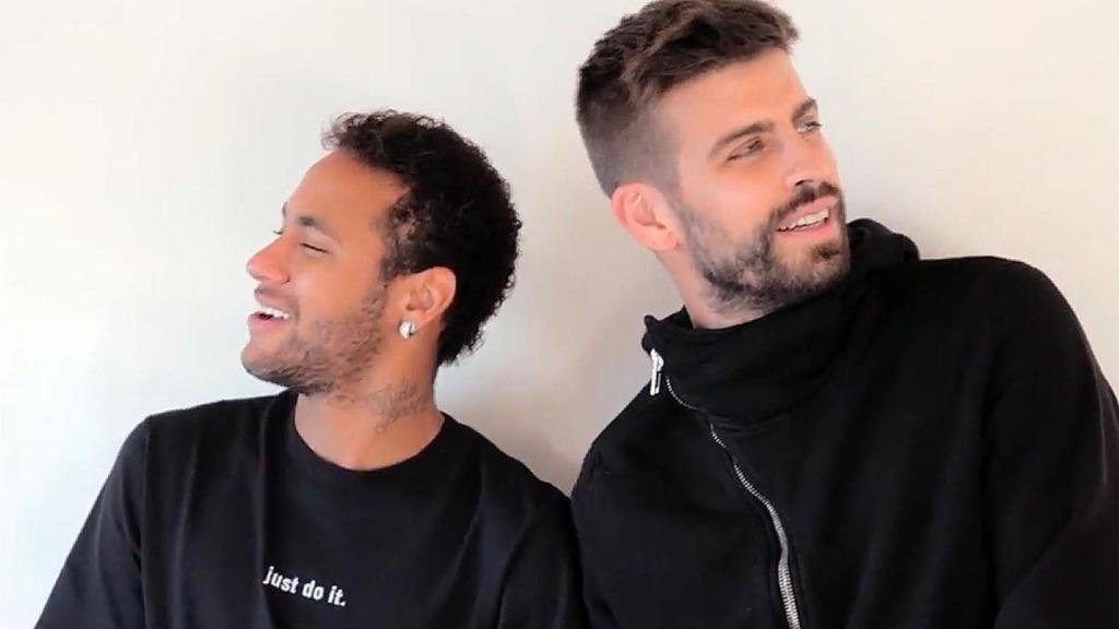 Neymar y Gerard Piqué.