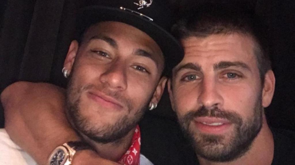 Piqué y Neymar.