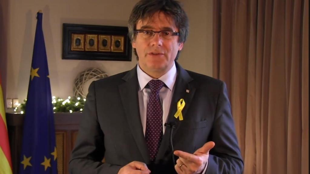 Puigdemont, en su discurso de fin de año.