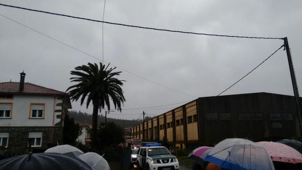 La nave donde se ha encontrado el cuerpo de Diana Quer, en la parroquia de Asados, está al lado de la casa en la que creció El Chicle, Enrique Abuín Gey.