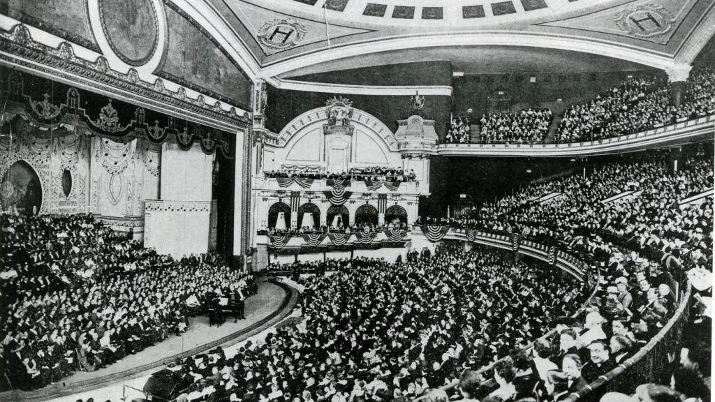 Interior del Hippodrome de Nueva York.