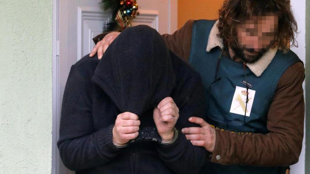 El Chicle, justo en el momento de su detención