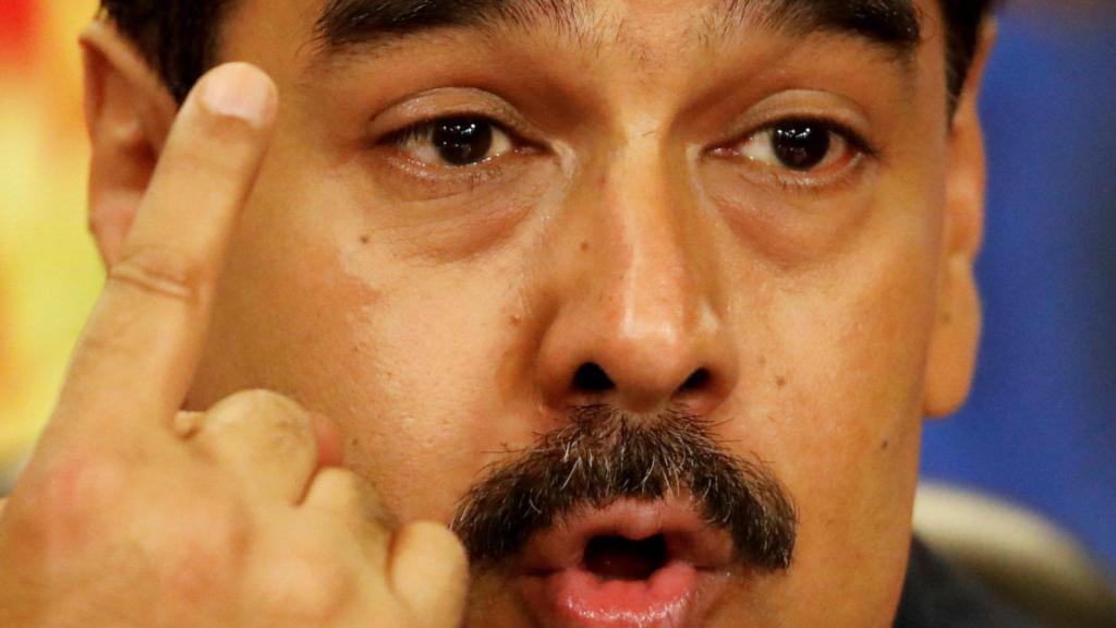 Maduro durante una rueda de prensa.