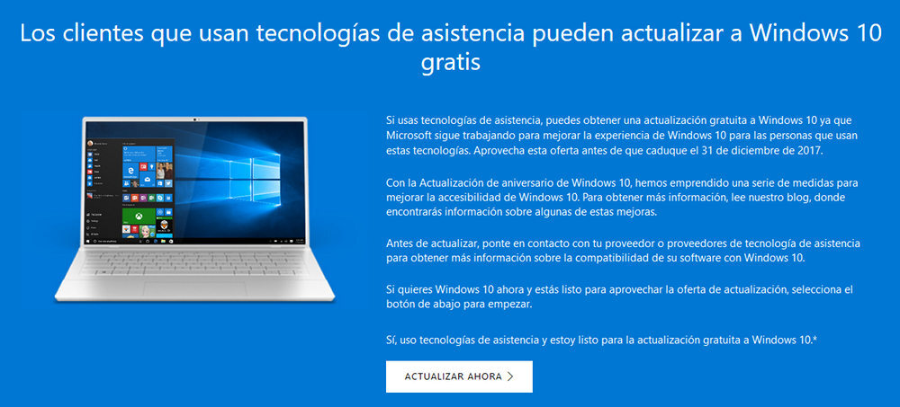 windows actualizacion asistencia