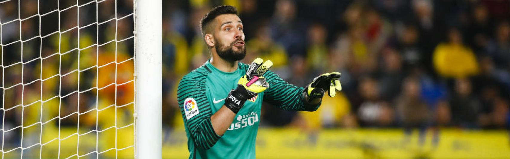 Moya, durante un encuentro del Atlético de Madrid.