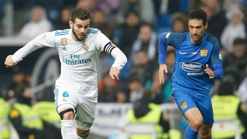 Nacho, en el Real Madrid-Fuenlabrada