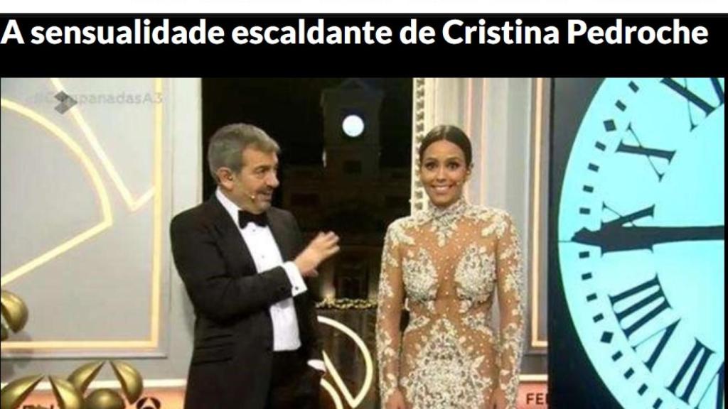 Cristina Pedroche en la prensa portuguesa.