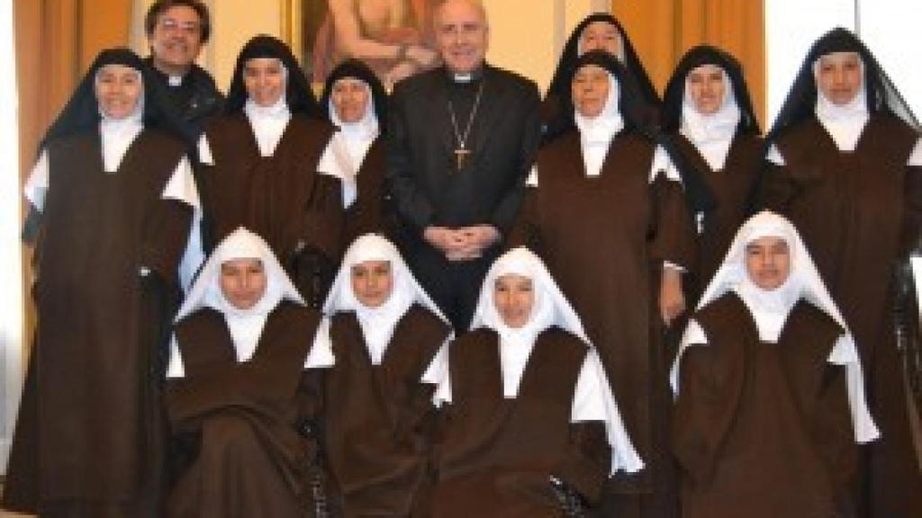 Las monjas del convento antes de la inauguración del monasterio.