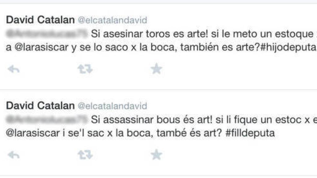 Una de las muestras de acoso a Siscar.