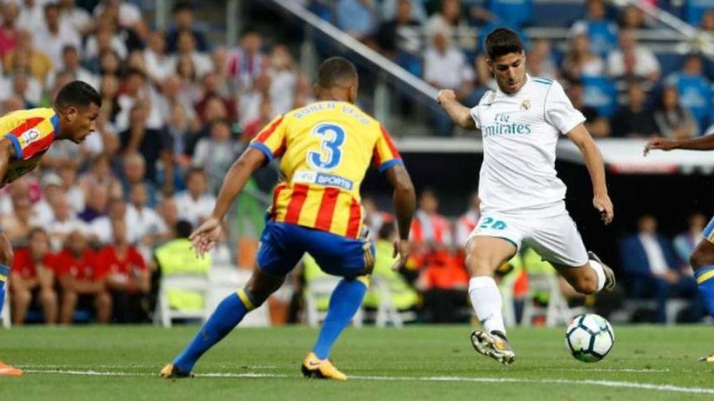 Asensio, a punto de marcar ante el Valencia