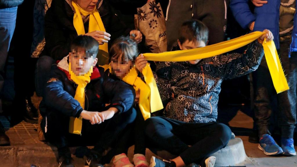 Cabalgata de Reyes de Manresa, politizada por la ANC y Òmnium.