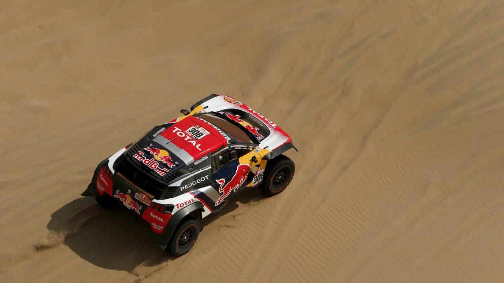 Despres durante la segunda etapa del Dakar.