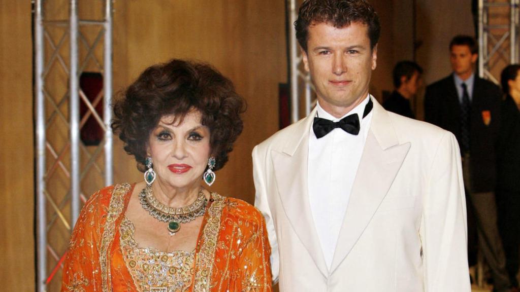 Javier Rigau y Gina Lollobrigida.