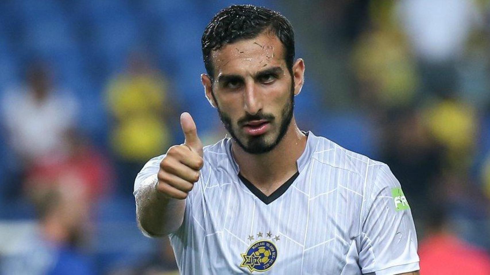 José Rodríguez, en un partido con el Maccabi.