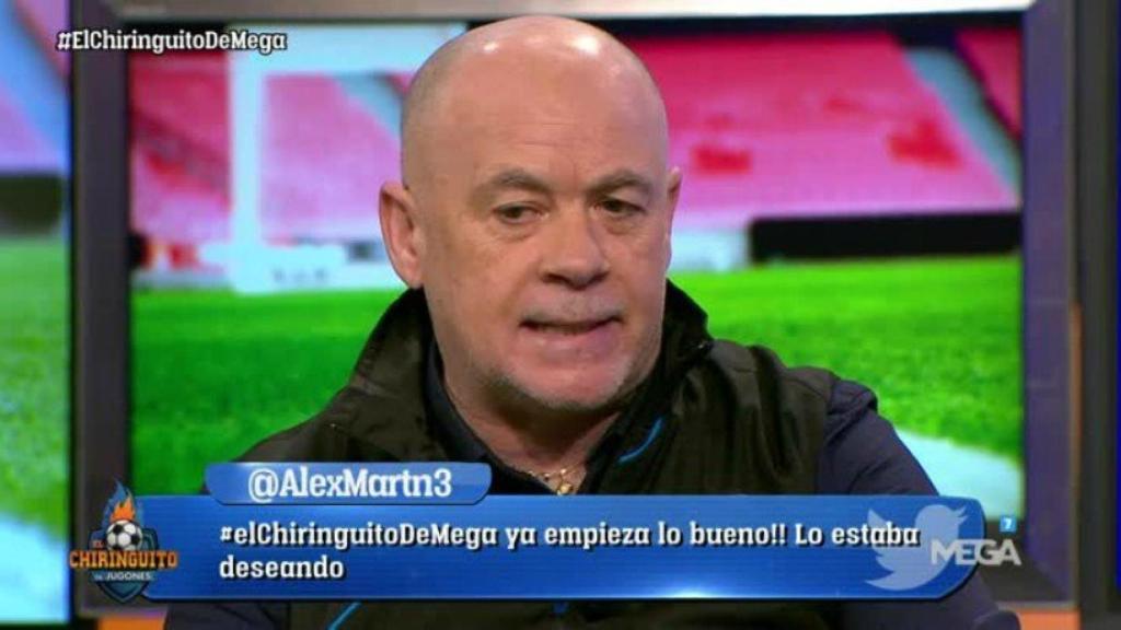 Alfredo Duro en El Chiringuito. Foto Twitter (@elchiringuitotv)