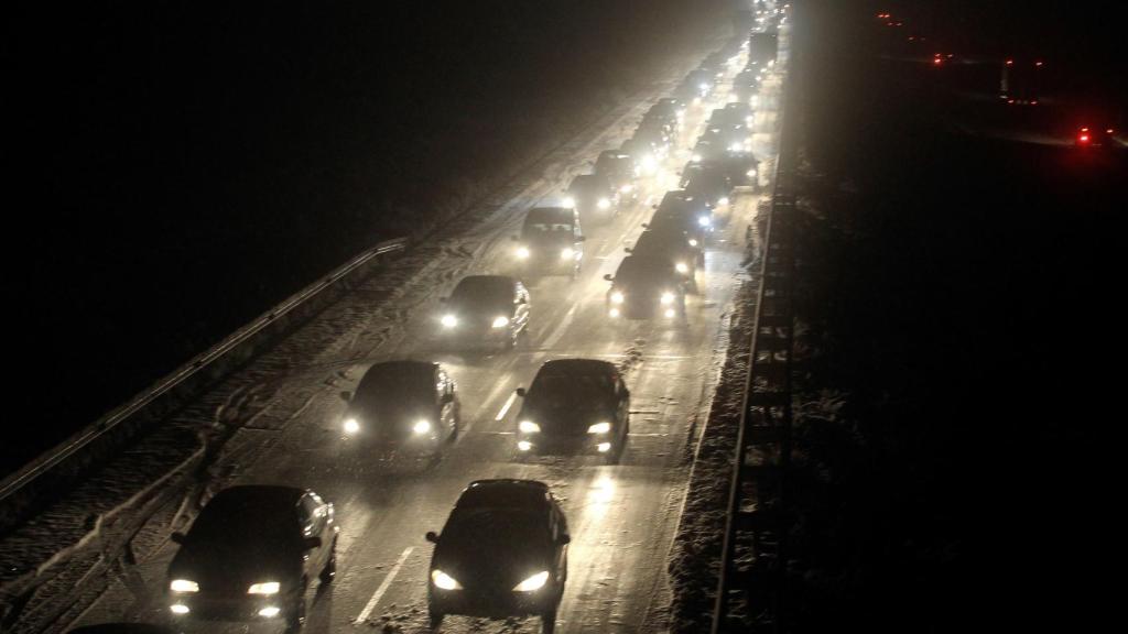La autovía de La Plata A-66 entre las localidades salmantinas de La Cabeza de Béjar y Béja.