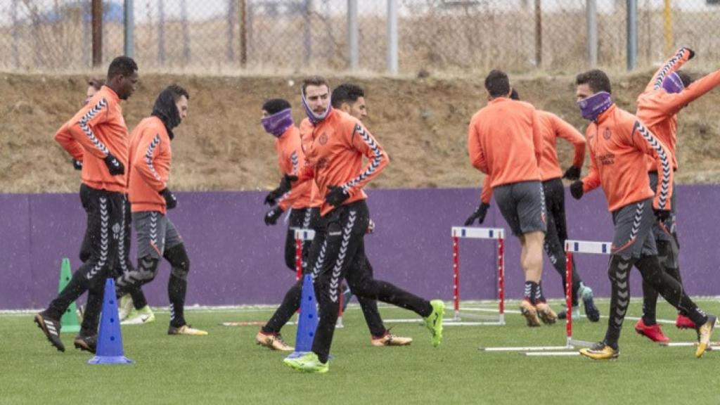real valladolid nieve entrenamiento futbol 1