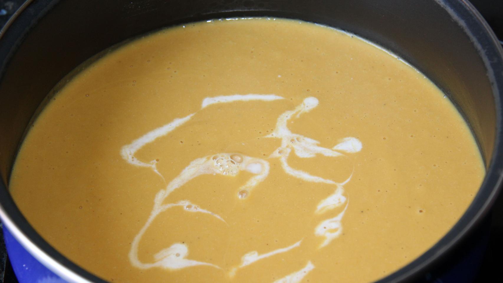 CREMA DE LENTEJAS ROJAS CON VERDURAS AL CURRY 13