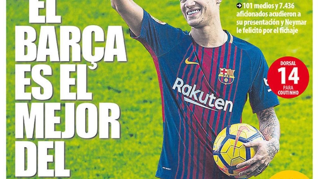 Portada Mundo Deportivo (09/01/18)