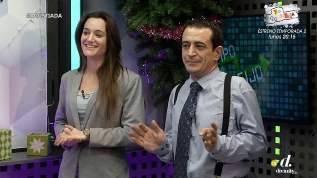 Silvia Charro y Simón Pérez en Cazamariposas.