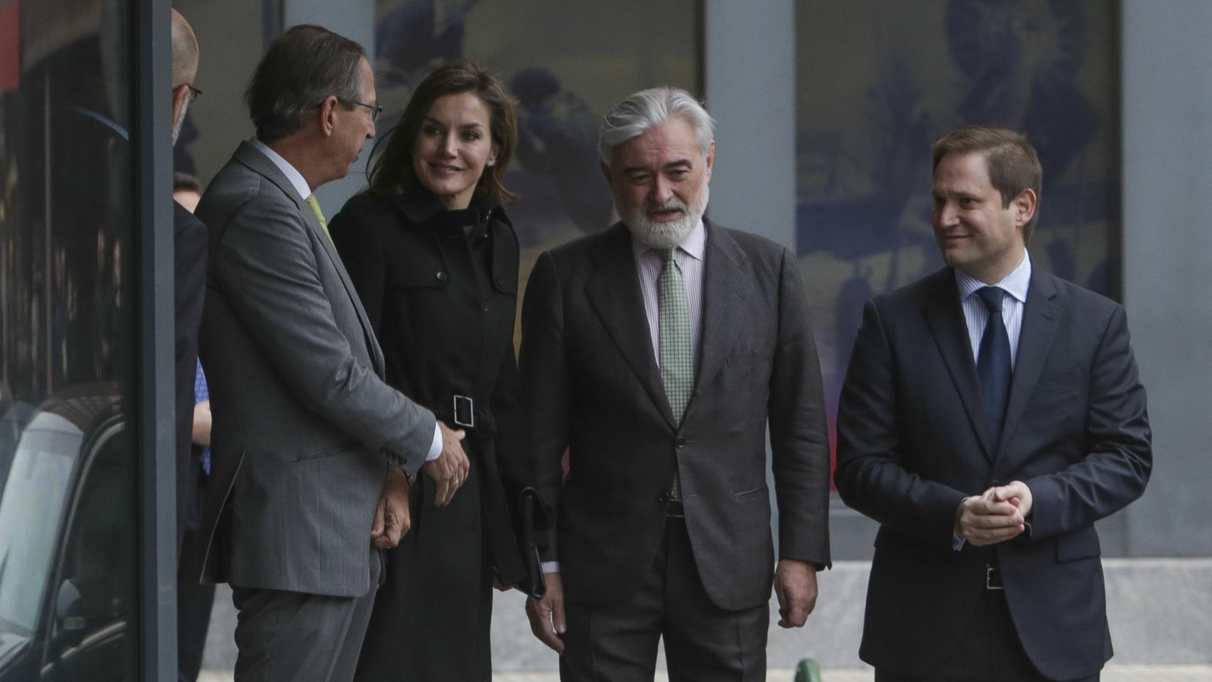 La reina Letizia en su último acto oficial visitando  Fundeu