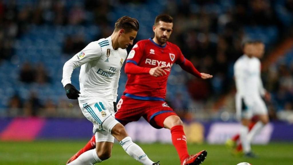 Llorente, en el Real Madrid - Numancia