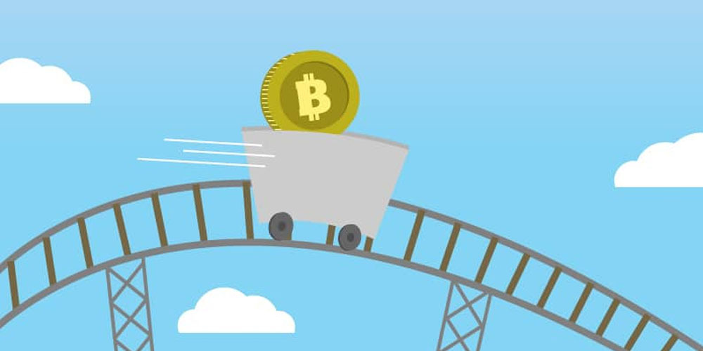 bitcoin criptomonedas montaña rusa caida