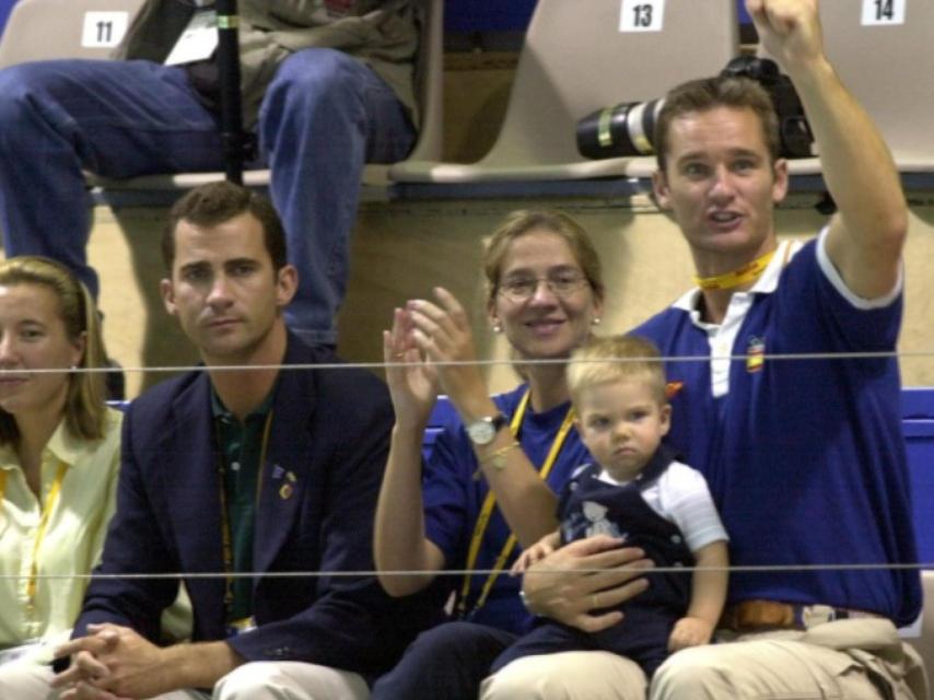 Los exduques de palma junto al rey Felipe VI.