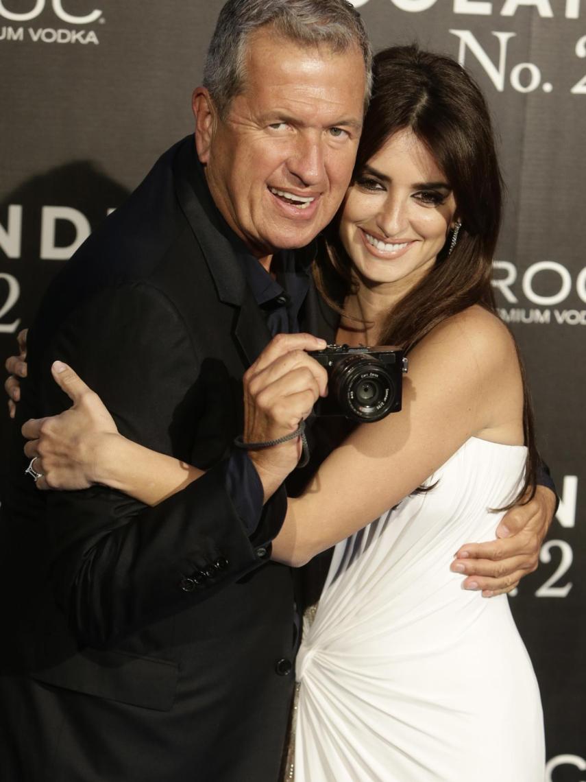 Mario Testino con Penélope Cruz.