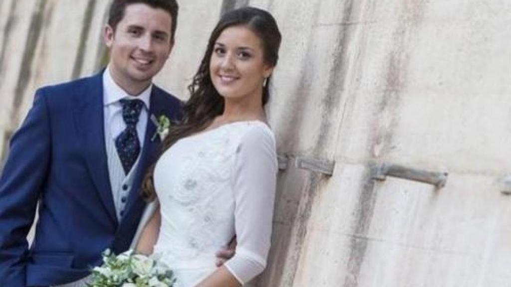 Antonio y Maje el día de su boda, hace dos años.