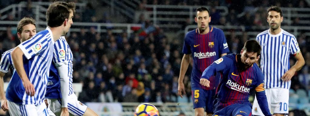 Messi en el Real Sociedad - FC Barcelona.