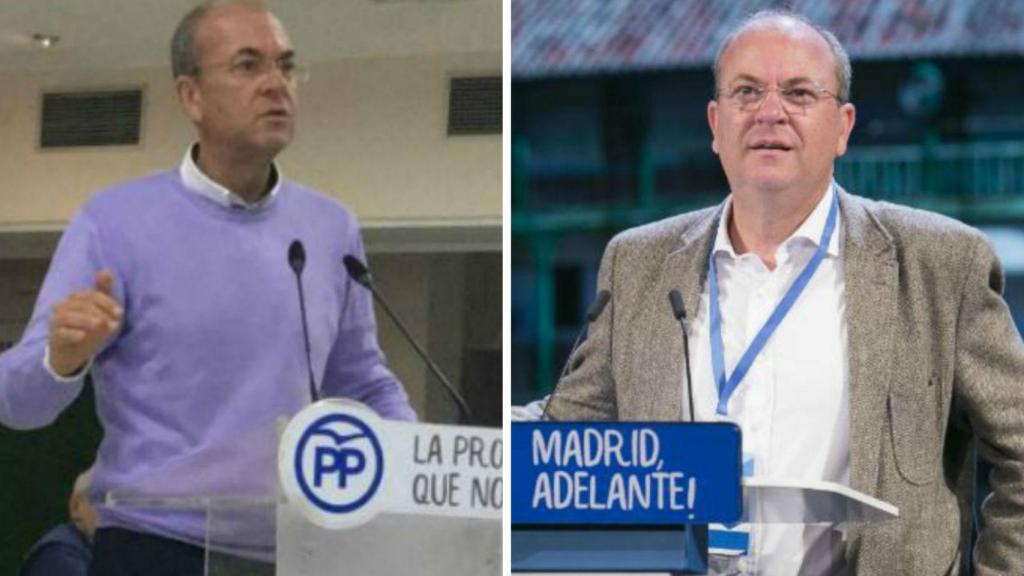 A la izquierda en enero de 2018, a la derecha en marzo de 2017.