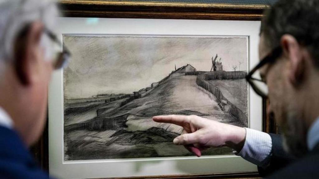 Descubren un nuevo cuadro de Van Gogh, 'La colina de Montmartre con una cantera'.