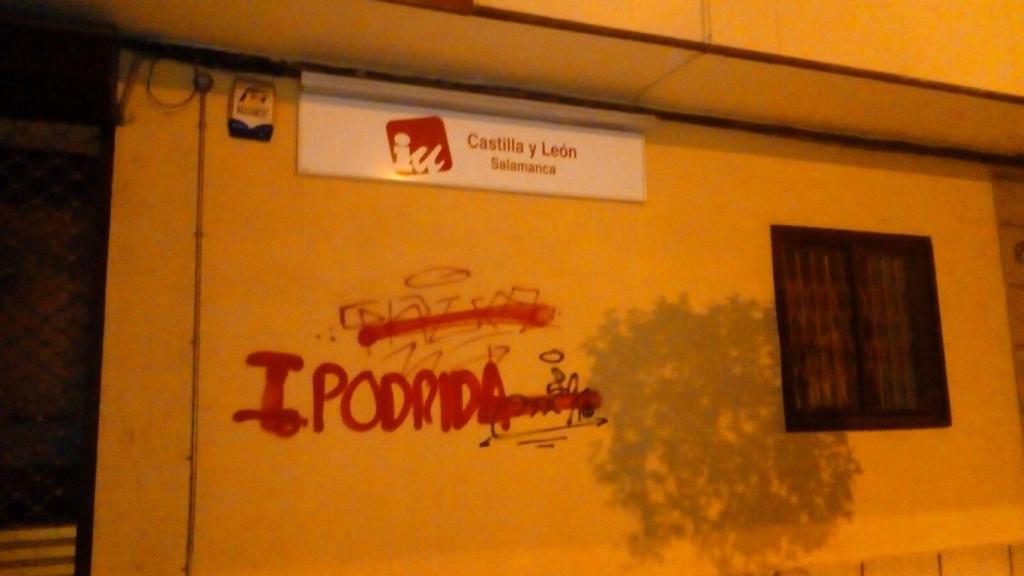 pintadas sede izquierda unida