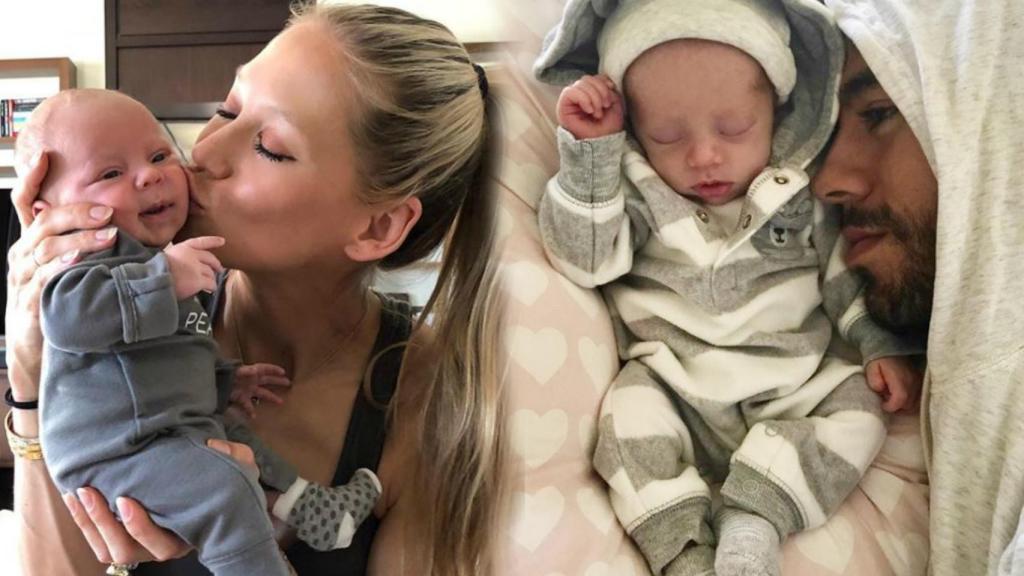 Enrique Iglesias y Anna Kournikova con sus mellizos.